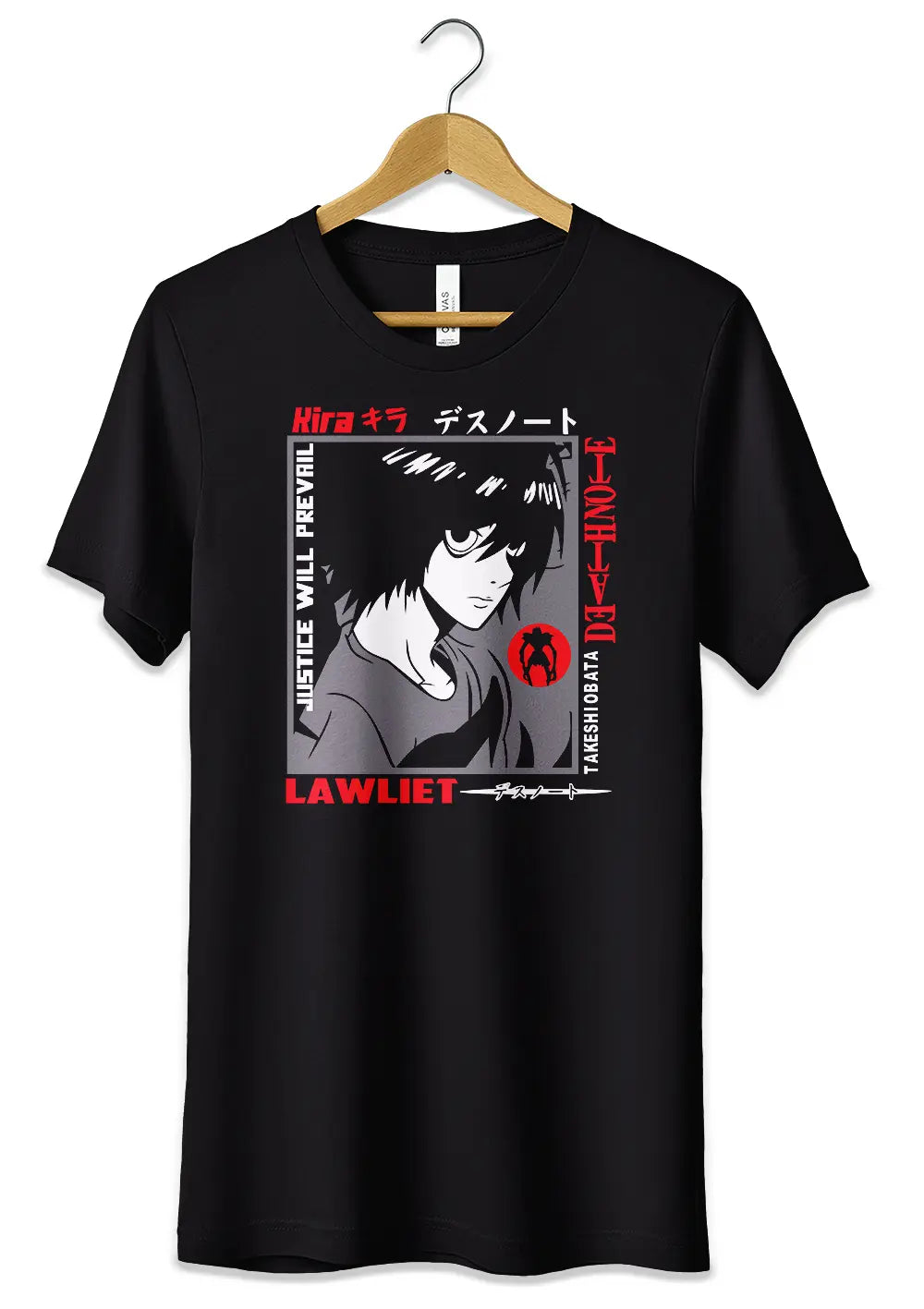 T-Shirt Maglietta Death Note Anime Takeshi Obata-0