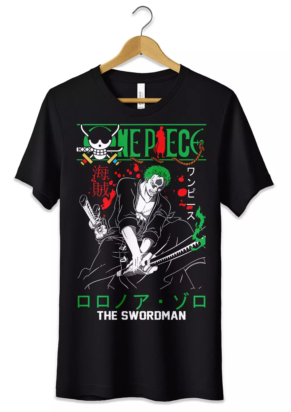 T-Shirt Maglietta Anime Zoro One Piece-0
