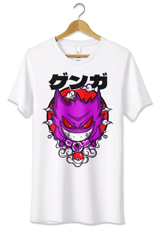 T-Shirt Maglietta Gengar Pokémon Fan Art-0