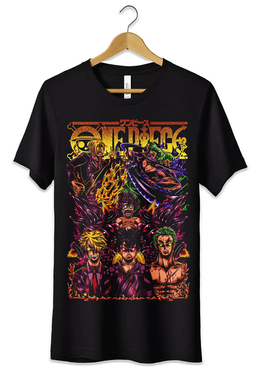 T-Shirt Maglietta Luffy Zoro Sanji Anime One Piece-0